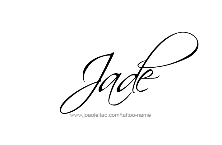 Tattoo Design Name Jade   