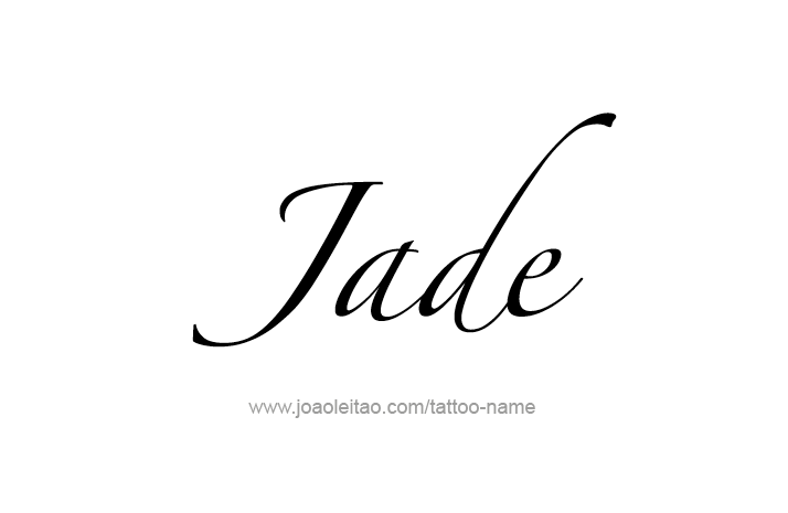 Tattoo Design Name Jade   