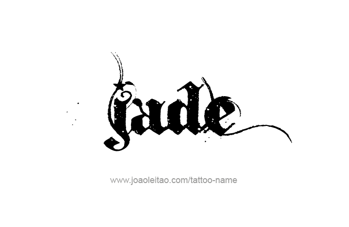 Tattoo Design Name Jade   