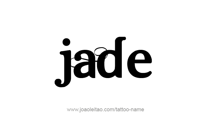 Tattoo Design Name Jade   