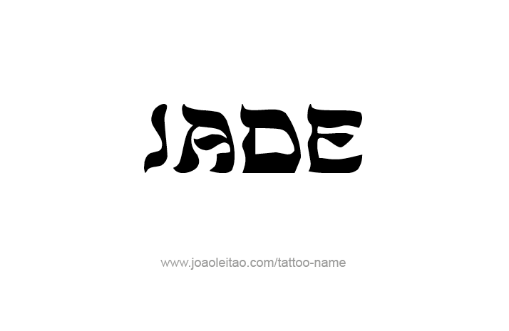 Tattoo Design Name Jade   