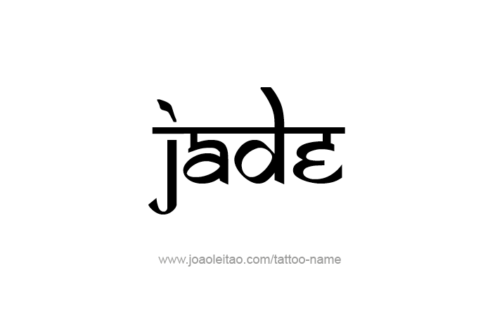 Tattoo Design Name Jade   