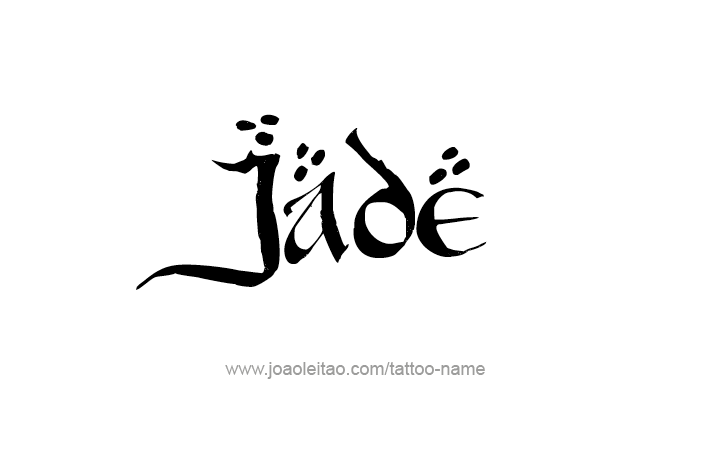 Tattoo Design Name Jade   