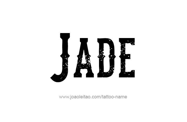 Tattoo Design Name Jade   