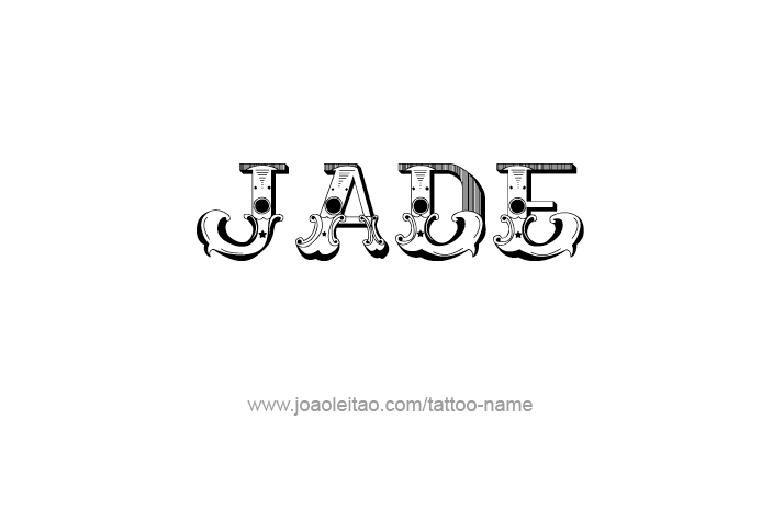 Tattoo Design Name Jade   