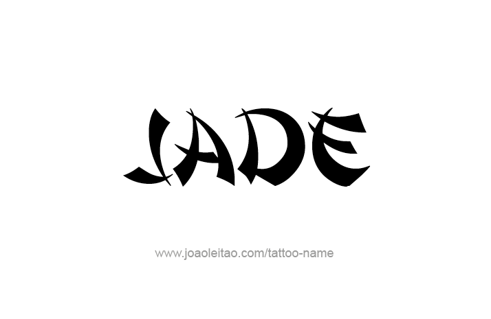 Tattoo Design Name Jade   