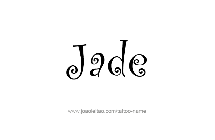 Tattoo Design Name Jade   