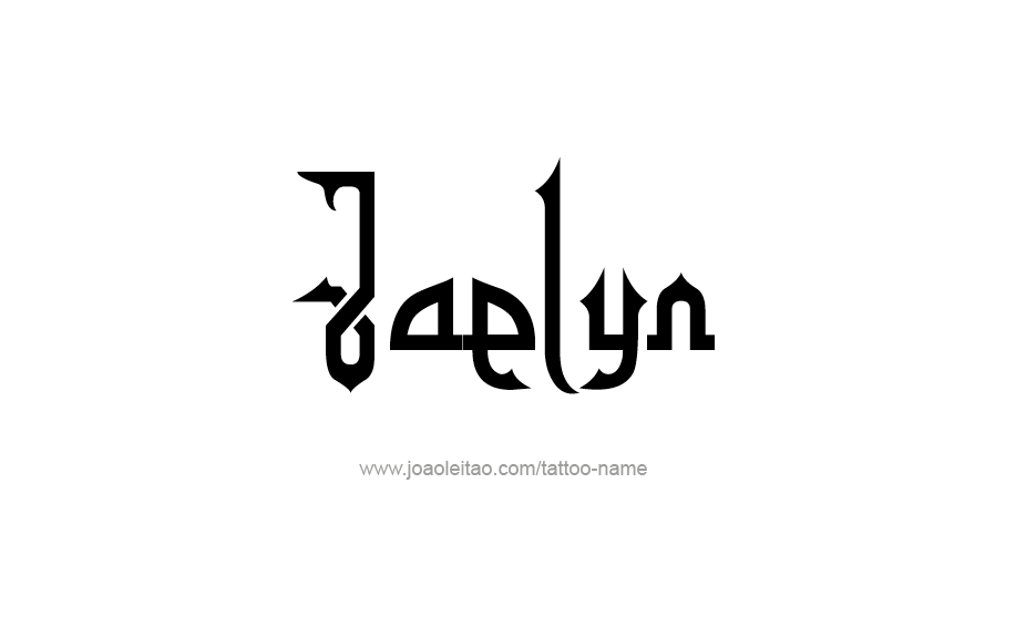 Tattoo Design Name Jaelyn   