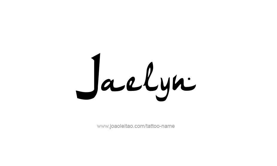 Tattoo Design Name Jaelyn   