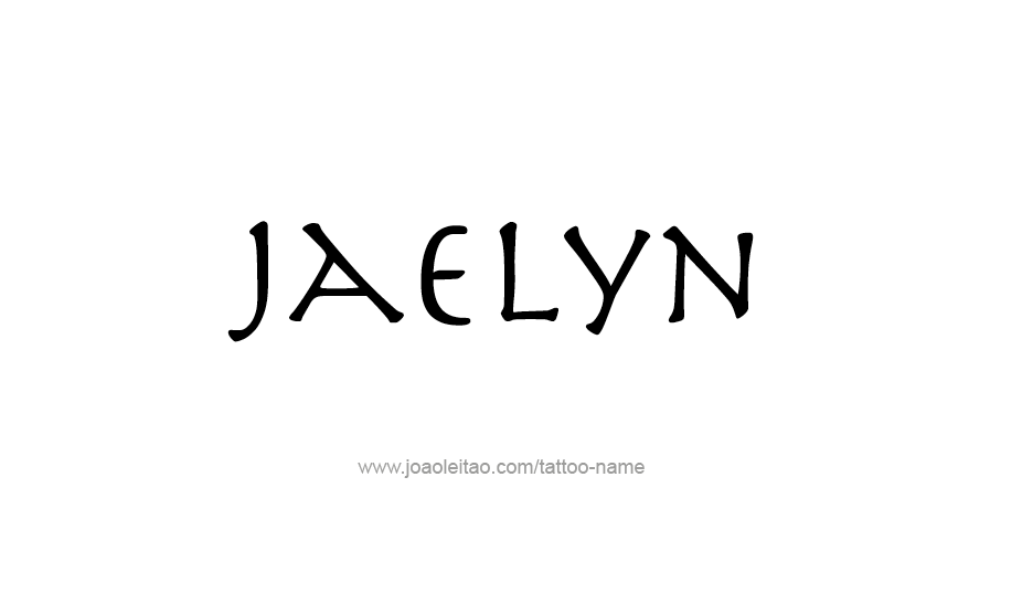 Tattoo Design Name Jaelyn   