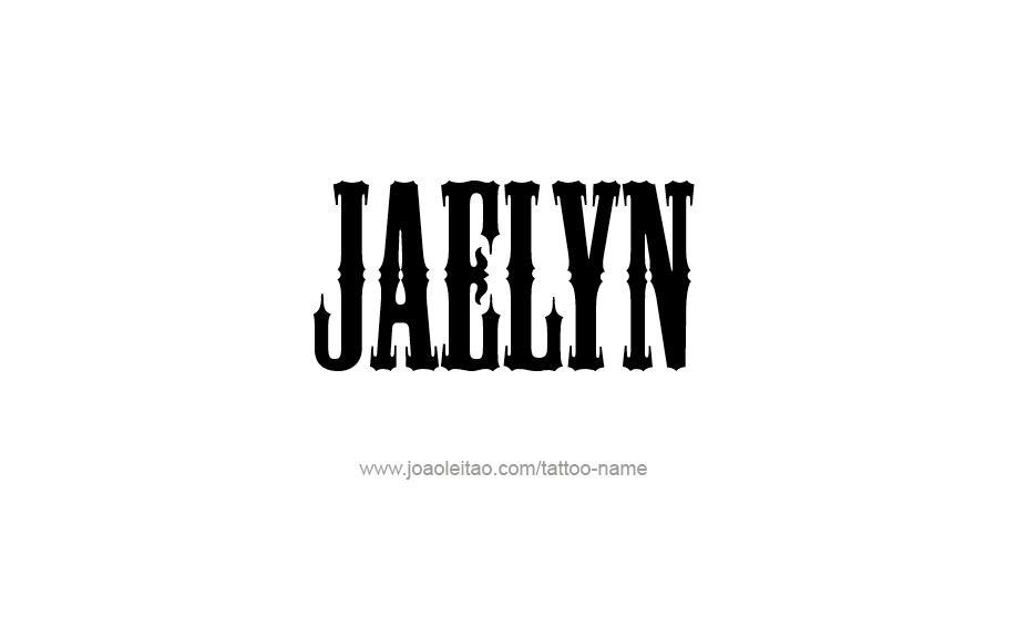 Tattoo Design Name Jaelyn   