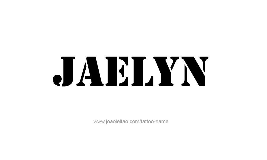 Tattoo Design Name Jaelyn   