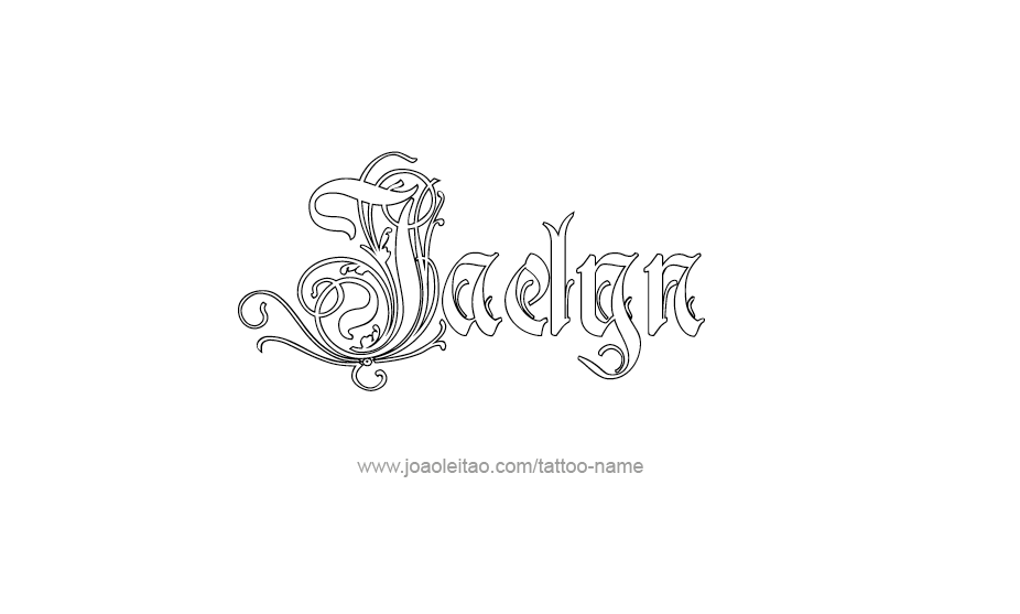 Tattoo Design Name Jaelyn   