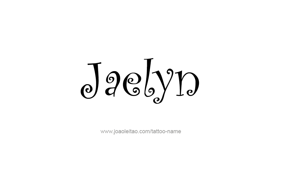 Tattoo Design Name Jaelyn   