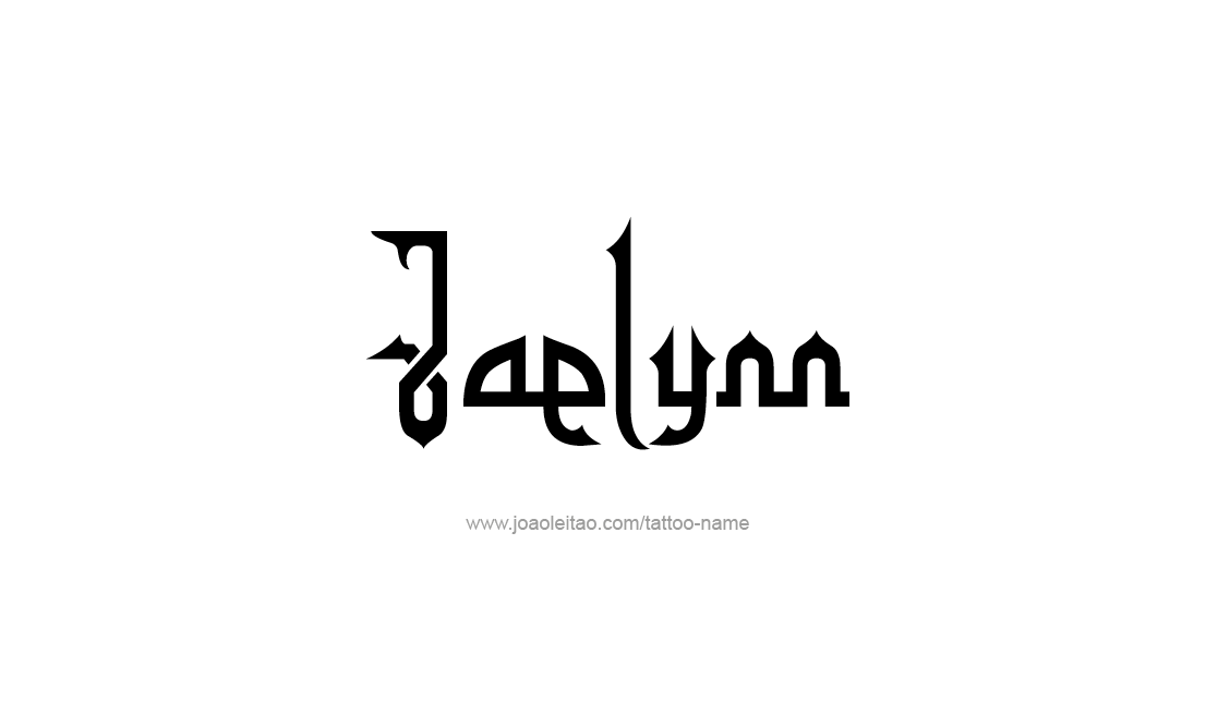 Tattoo Design Name Jaelynn   