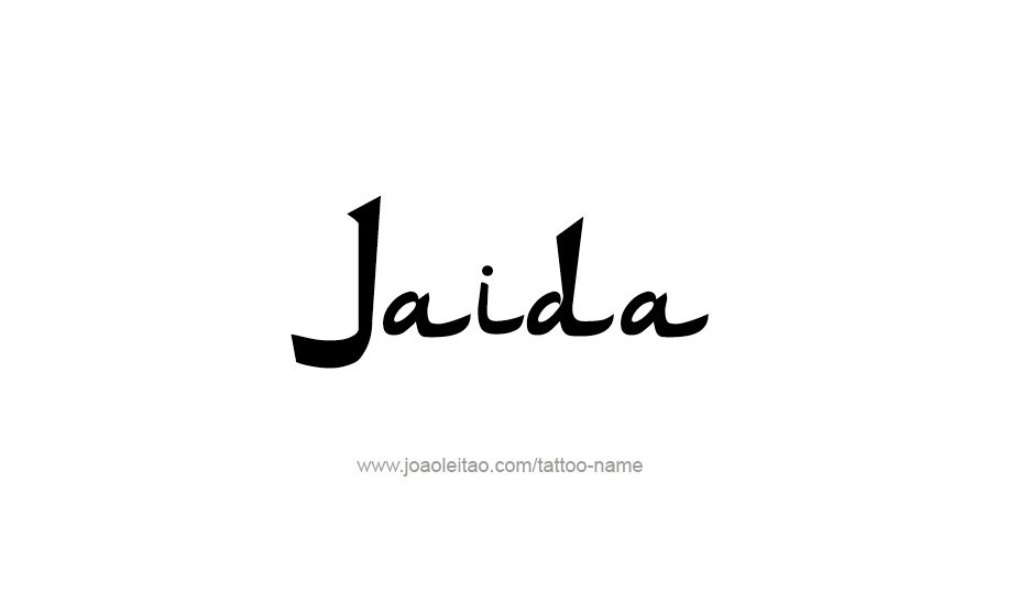 Tattoo Design Name Jaida   