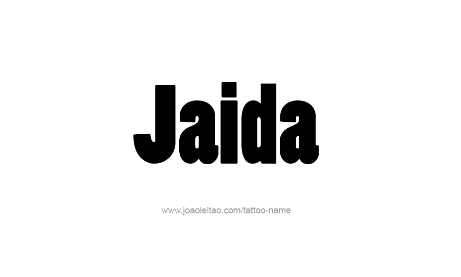 Tattoo Design Name Jaida   