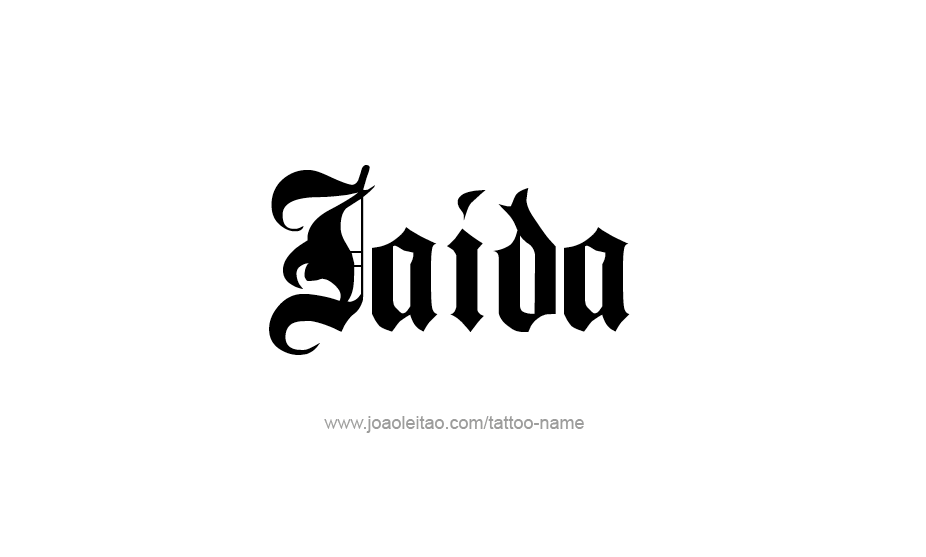 Tattoo Design Name Jaida   