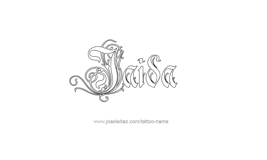 Tattoo Design Name Jaida   