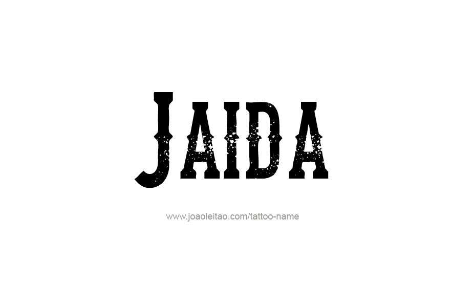 Tattoo Design Name Jaida   