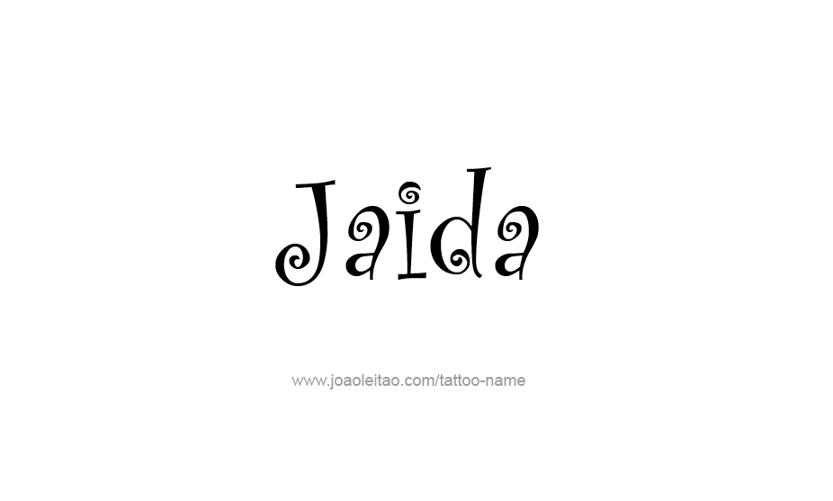 Tattoo Design Name Jaida   