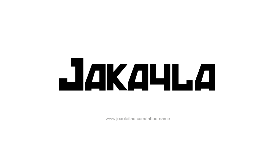 Tattoo Design Name Jakayla   