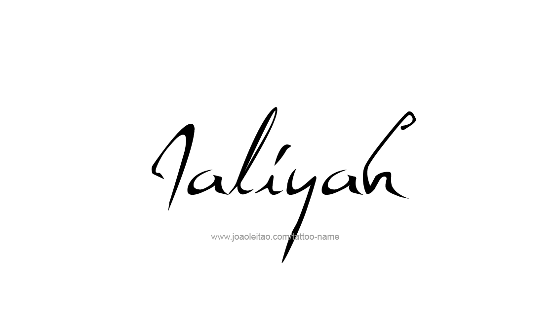 Tattoo Design Name Jaliyah   