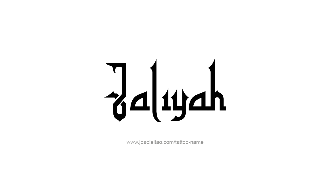 Tattoo Design Name Jaliyah   