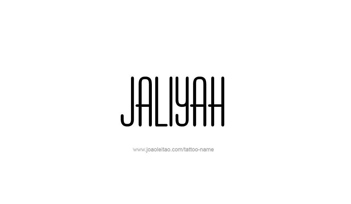 Tattoo Design Name Jaliyah   