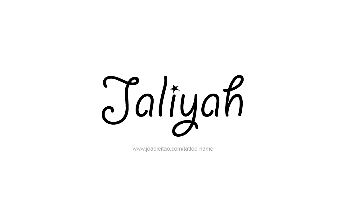 Tattoo Design Name Jaliyah   