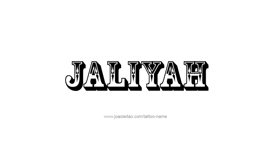 Tattoo Design Name Jaliyah   