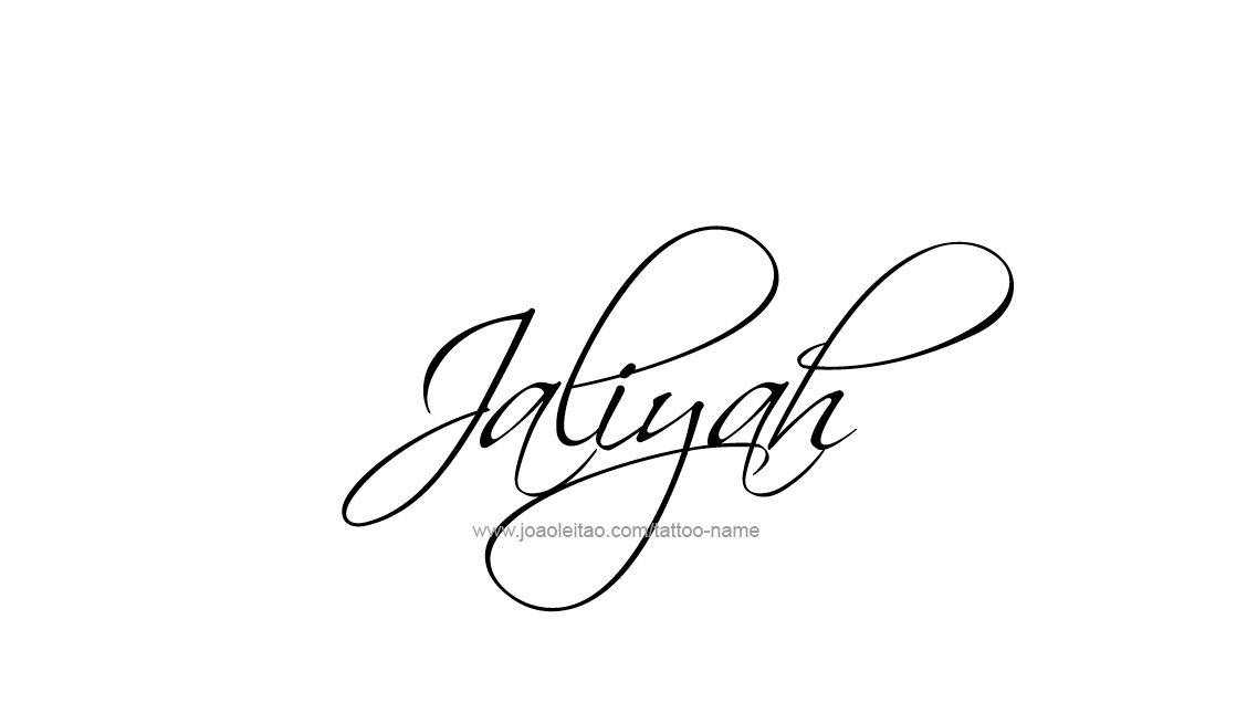 Tattoo Design Name Jaliyah   