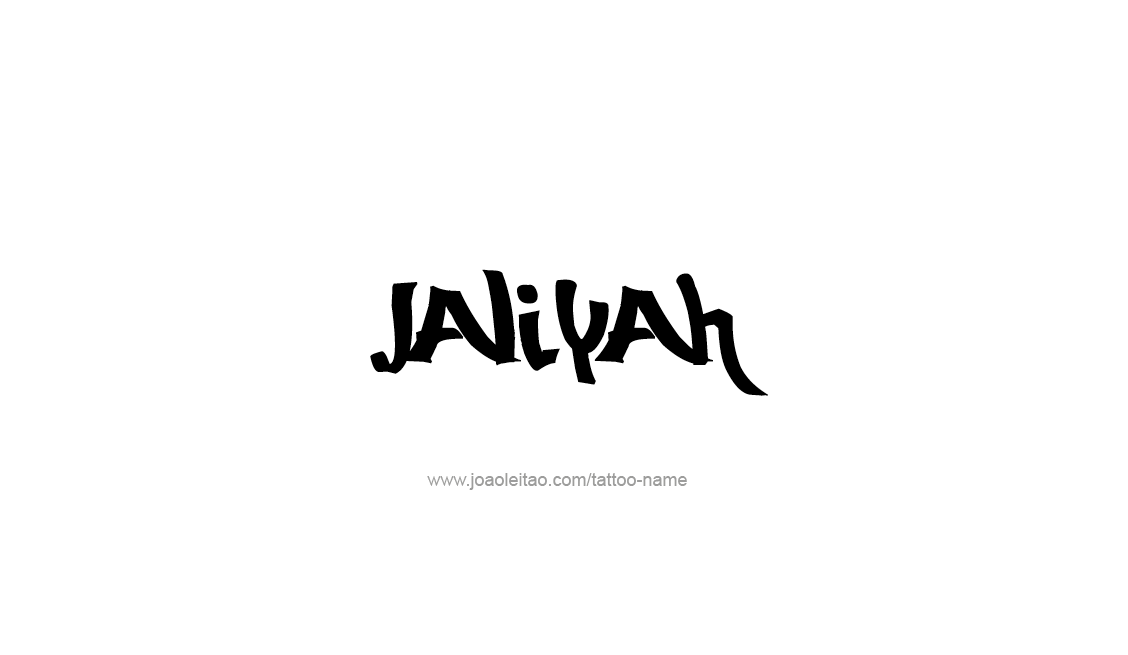 Tattoo Design Name Jaliyah   