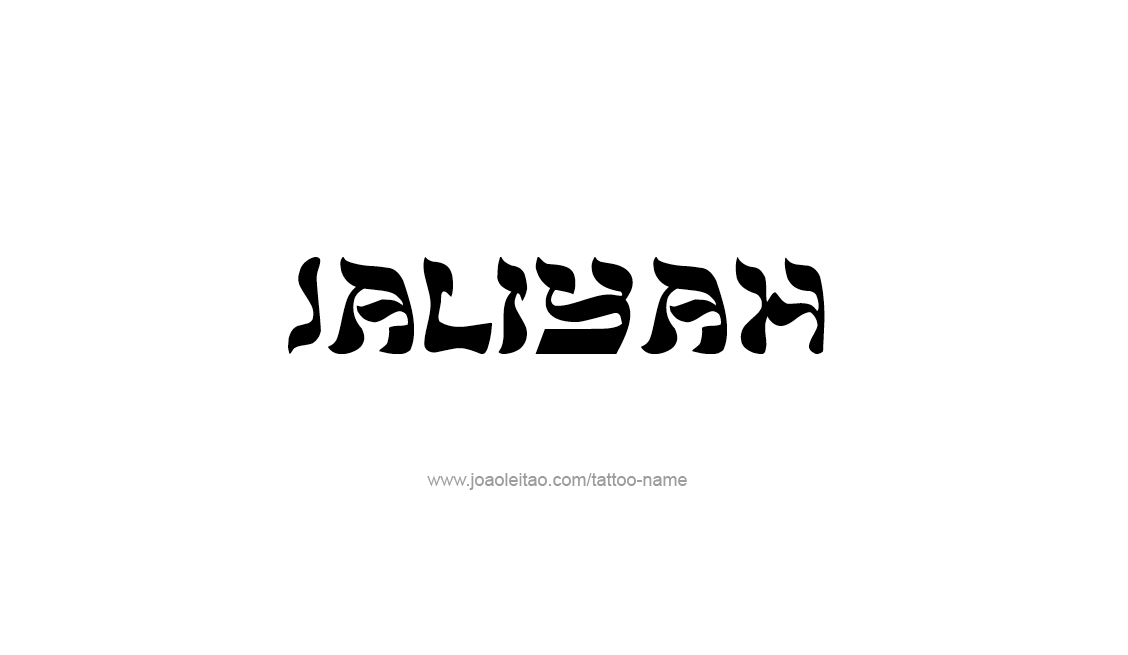 Tattoo Design Name Jaliyah   