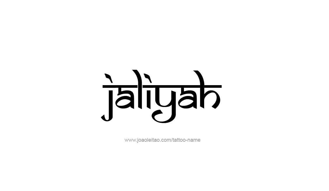 Tattoo Design Name Jaliyah   