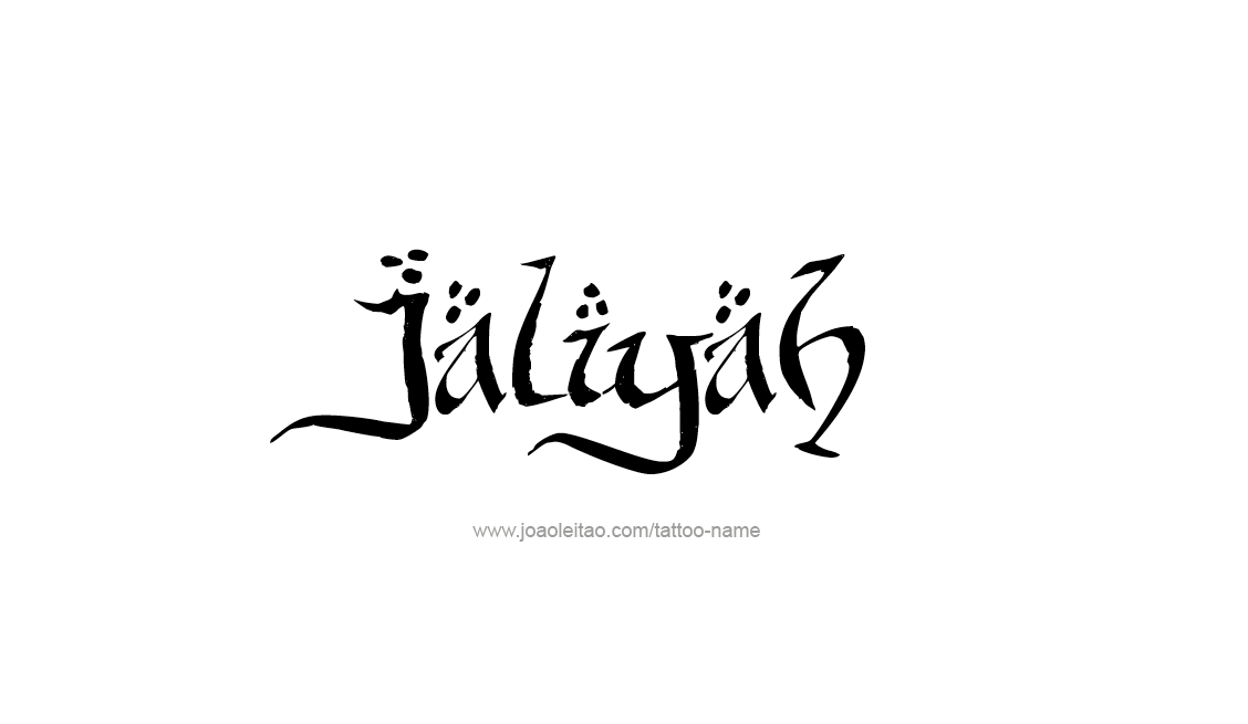 Tattoo Design Name Jaliyah   