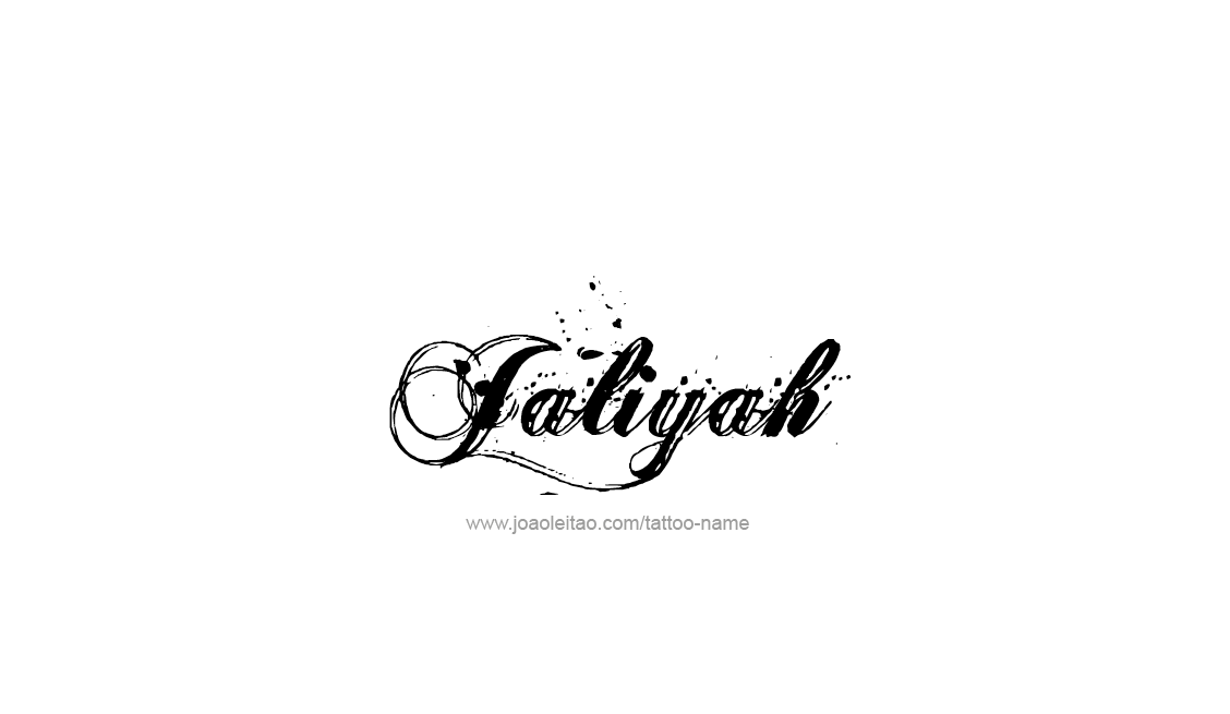 Tattoo Design Name Jaliyah   