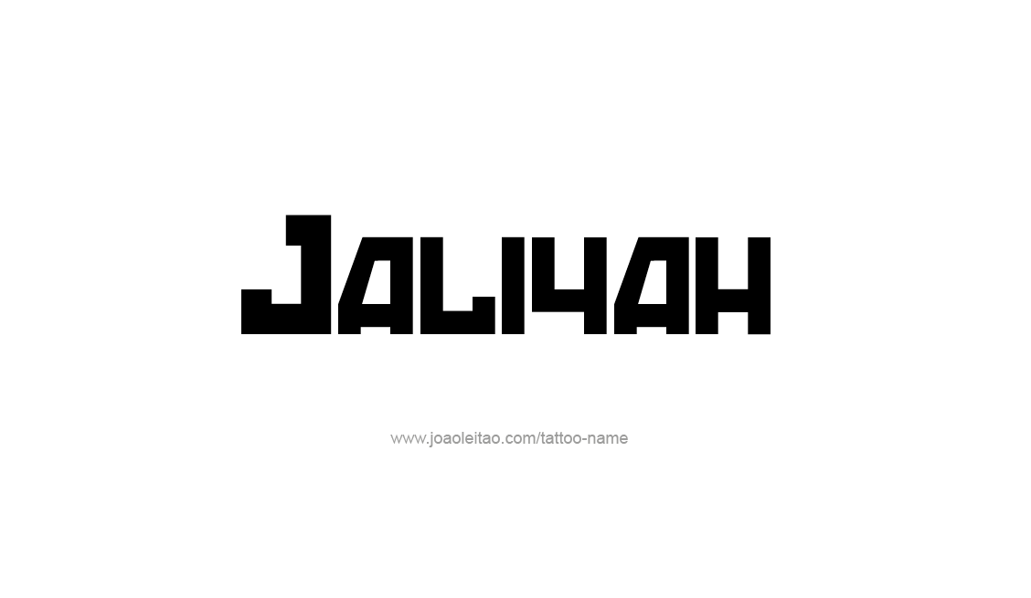 Tattoo Design Name Jaliyah   