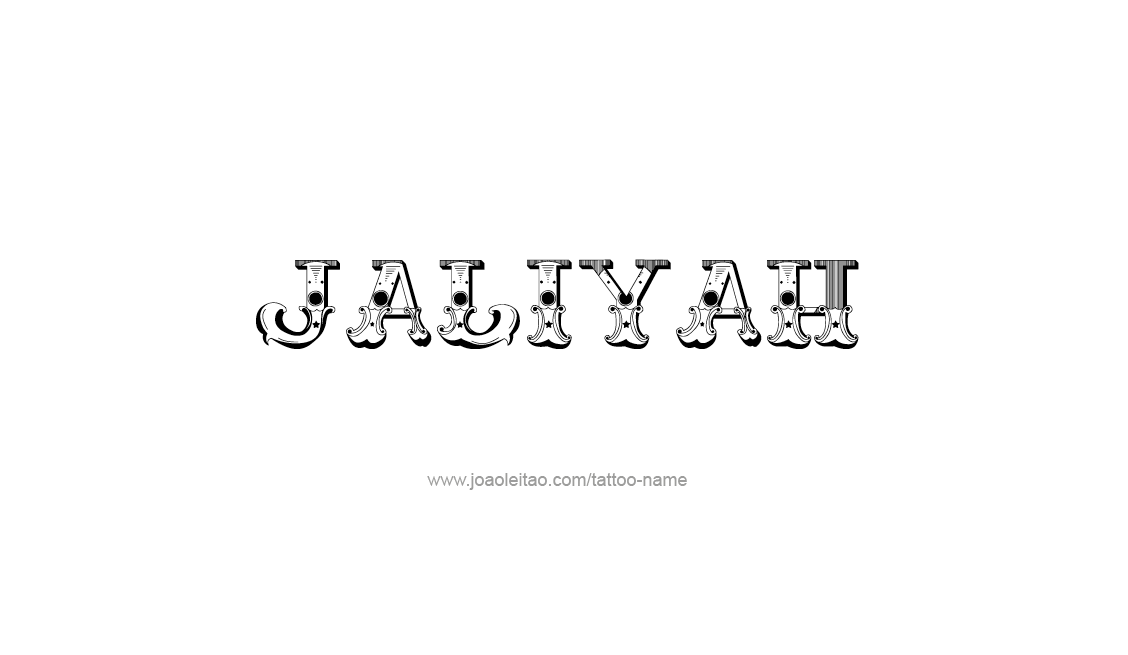 Tattoo Design Name Jaliyah   