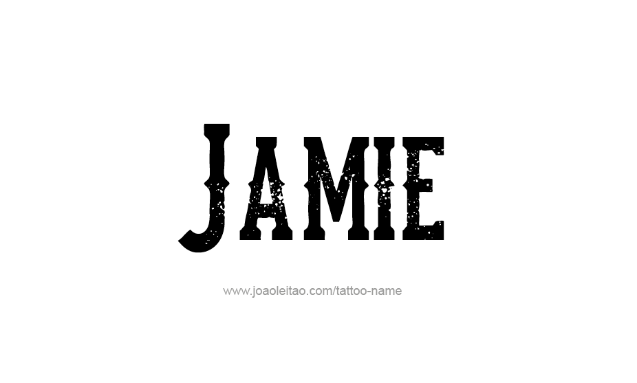 Jamie Name Tattoo Designs