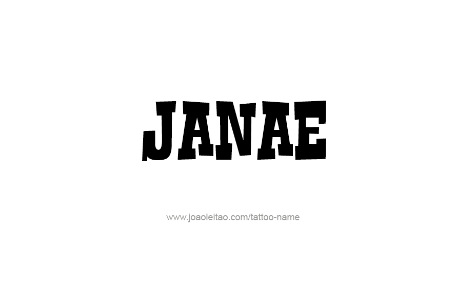 Tattoo Design Name Janae   