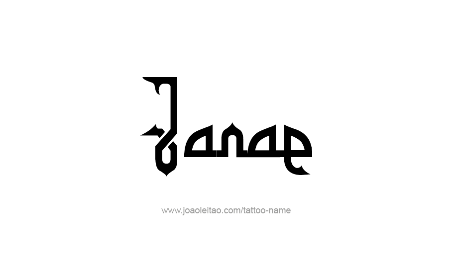 Tattoo Design Name Janae   