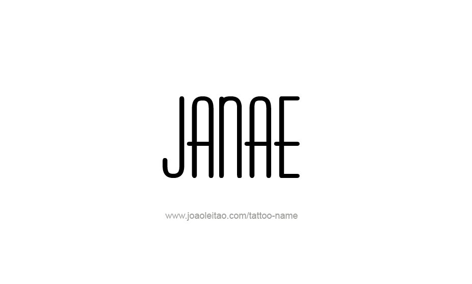 Tattoo Design Name Janae   