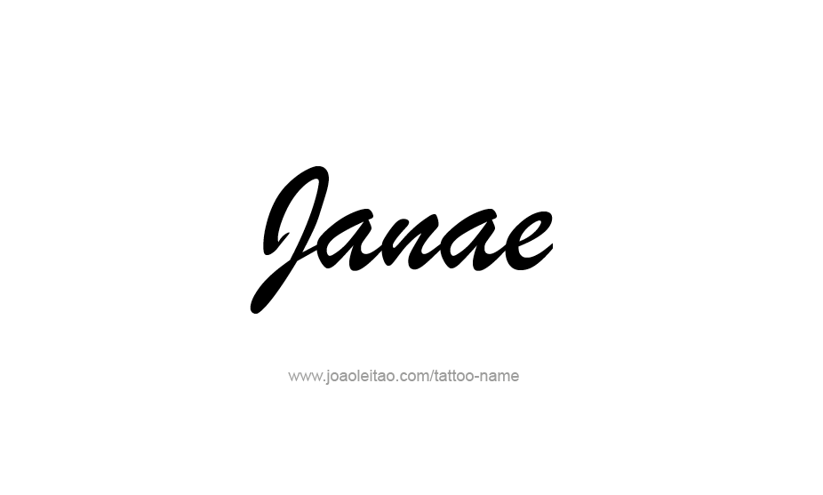 Tattoo Design Name Janae   