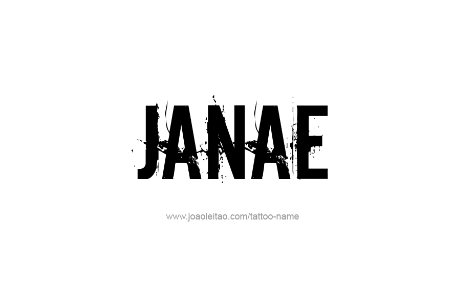 Tattoo Design Name Janae   