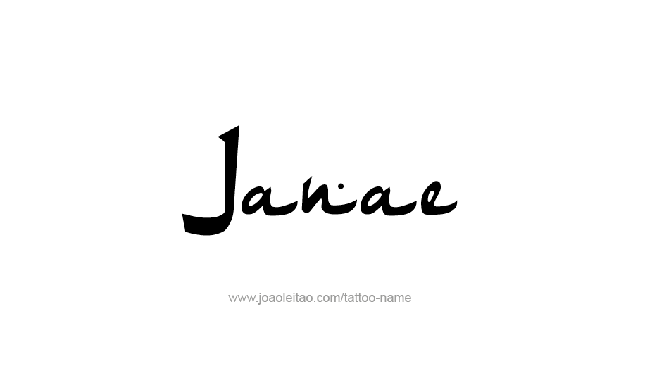 Tattoo Design Name Janae   