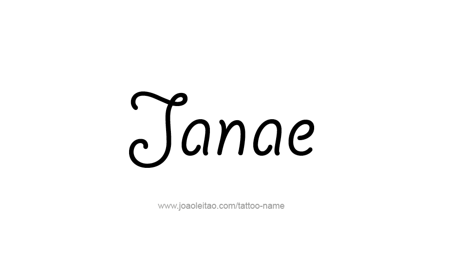 Tattoo Design Name Janae   