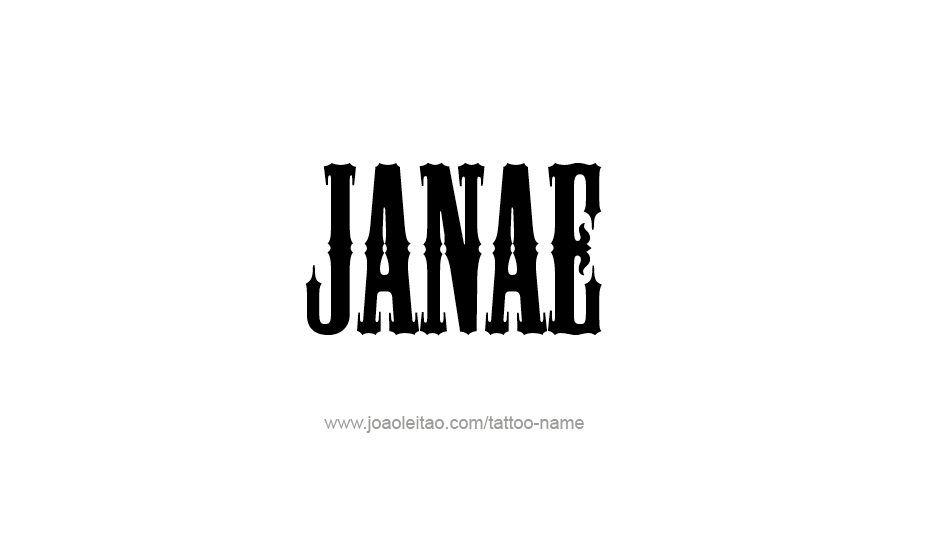 Tattoo Design Name Janae   