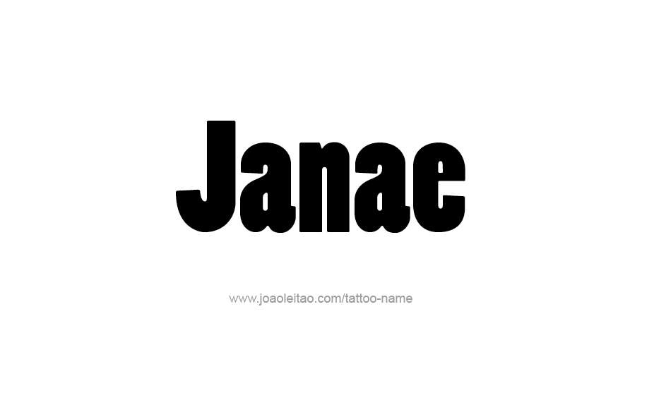 Tattoo Design Name Janae   