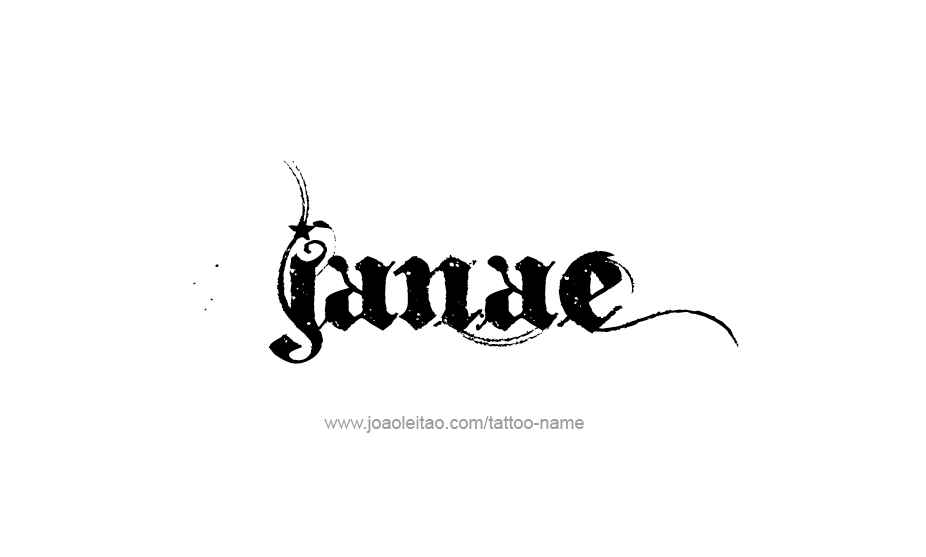 Tattoo Design Name Janae   